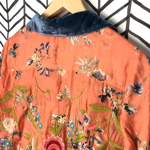 SOFT SURROUNDINGS |Arrata Embroidered Button Down - Picture 9 of 11